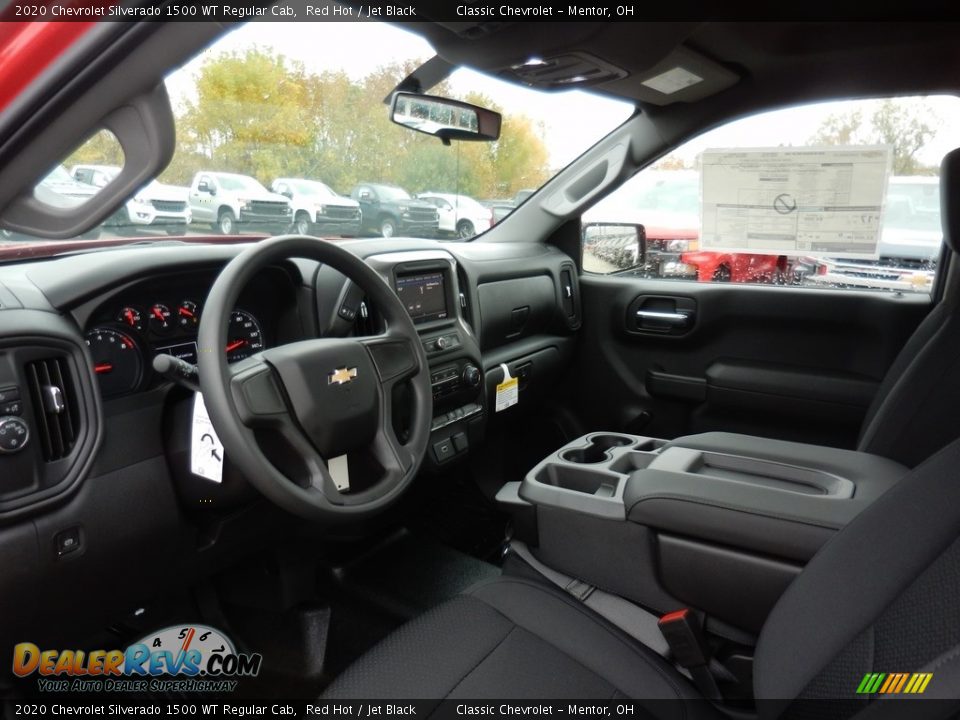 2020 Chevrolet Silverado 1500 WT Regular Cab Red Hot / Jet Black Photo #7