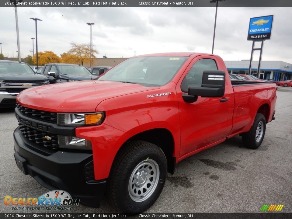 2020 Chevrolet Silverado 1500 WT Regular Cab Red Hot / Jet Black Photo #1