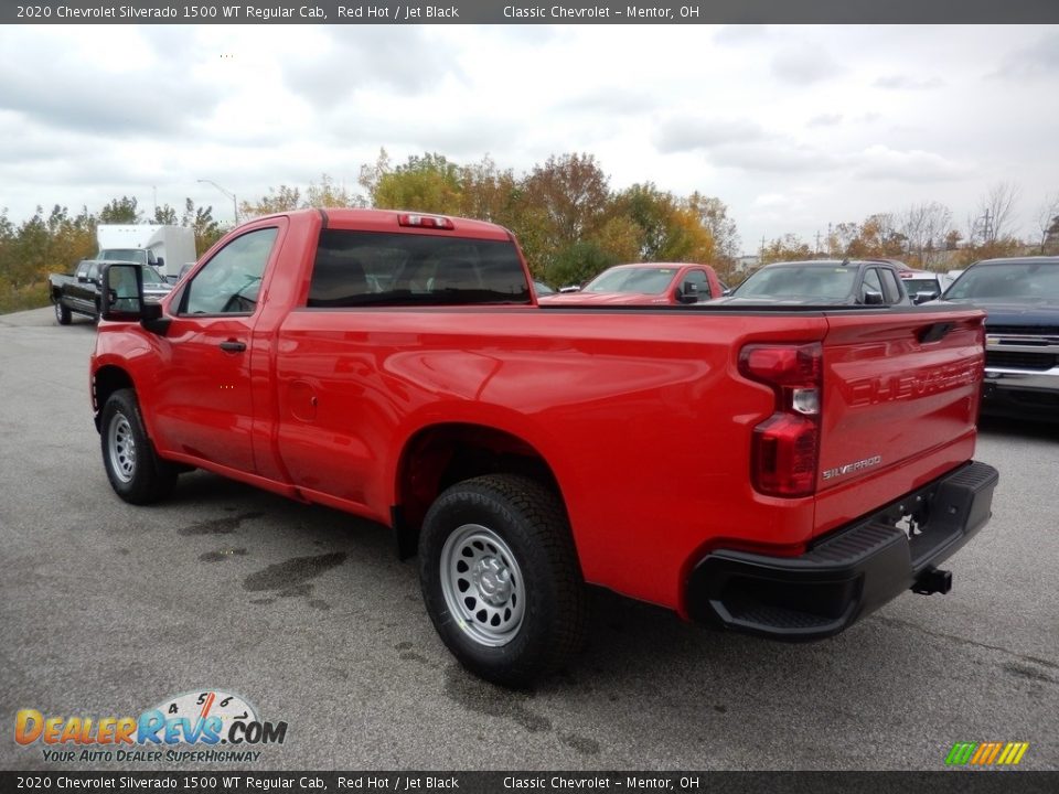 2020 Chevrolet Silverado 1500 WT Regular Cab Red Hot / Jet Black Photo #5