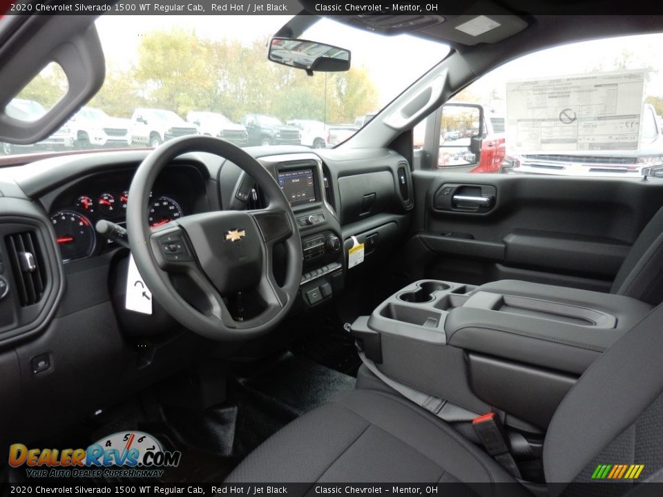 2020 Chevrolet Silverado 1500 WT Regular Cab Red Hot / Jet Black Photo #7