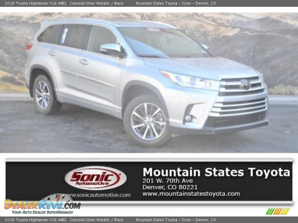 2018 Toyota Highlander XLE AWD Celestial Silver Metallic / Black Photo #1