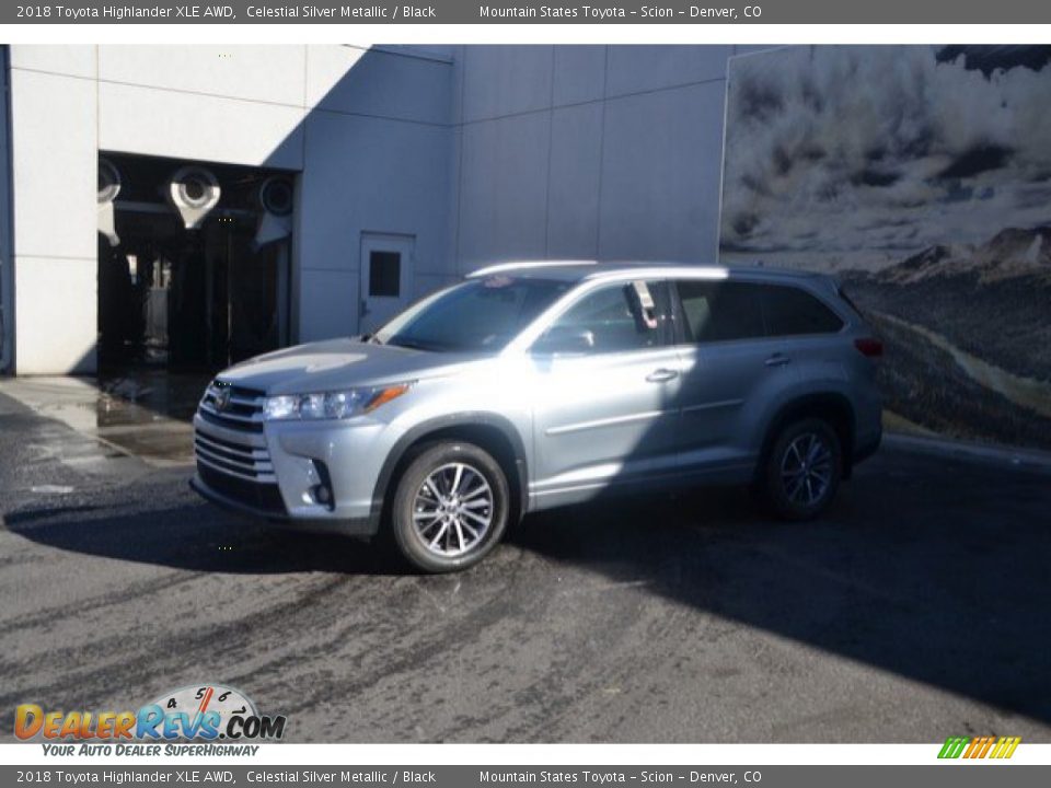 2018 Toyota Highlander XLE AWD Celestial Silver Metallic / Black Photo #9
