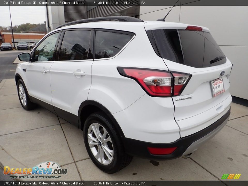 2017 Ford Escape SE Oxford White / Charcoal Black Photo #3