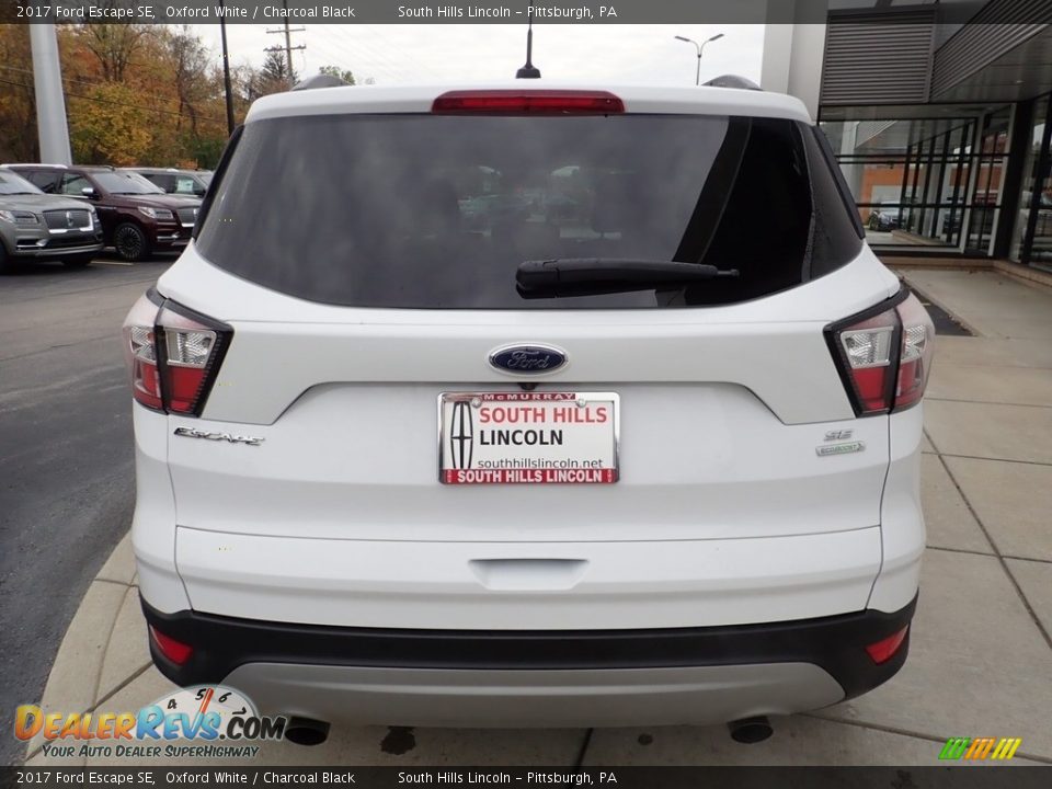 2017 Ford Escape SE Oxford White / Charcoal Black Photo #4