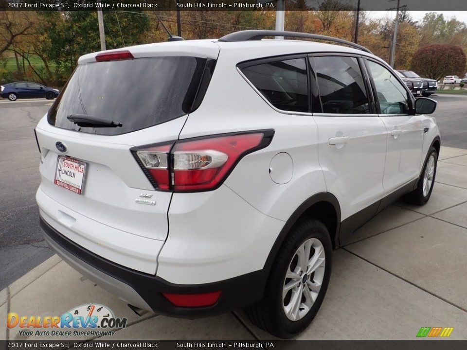 2017 Ford Escape SE Oxford White / Charcoal Black Photo #6