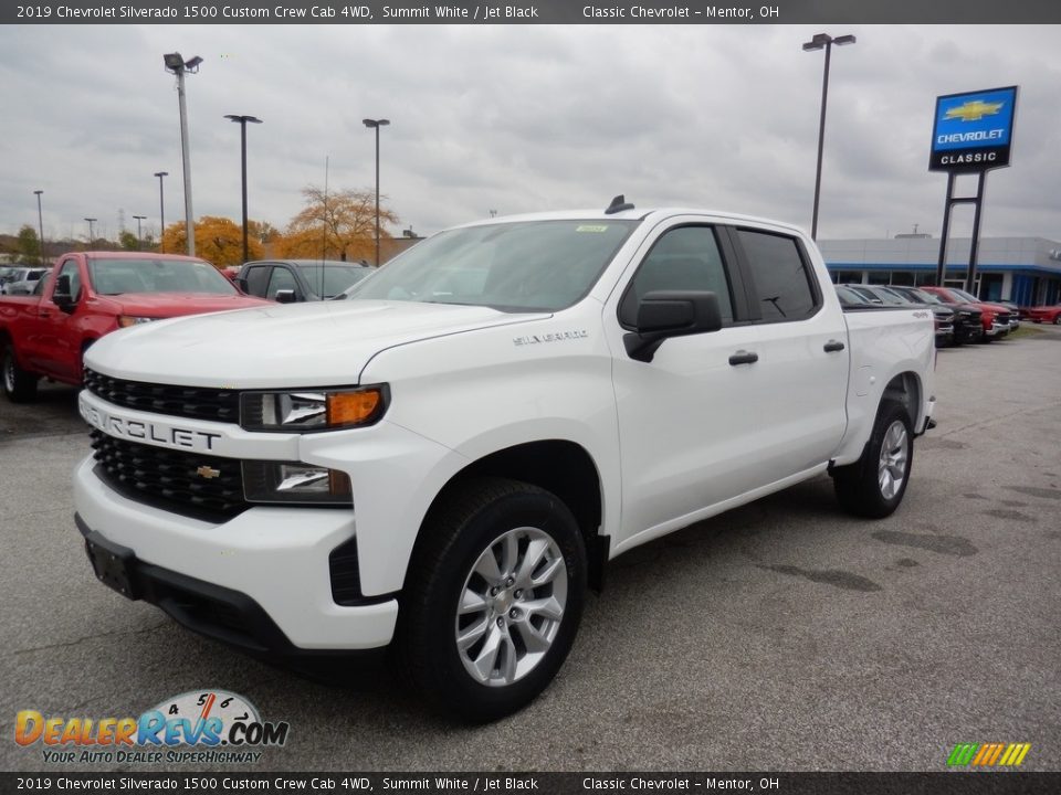 2019 Chevrolet Silverado 1500 Custom Crew Cab 4WD Summit White / Jet Black Photo #1