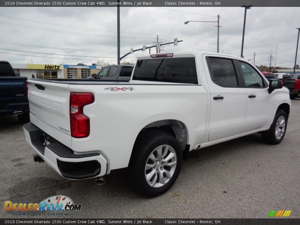 2019 Chevrolet Silverado 1500 Custom Crew Cab 4WD Summit White / Jet Black Photo #4