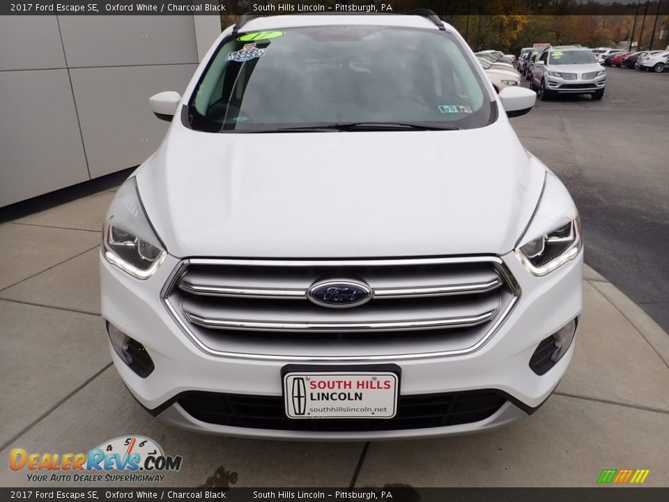 2017 Ford Escape SE Oxford White / Charcoal Black Photo #9