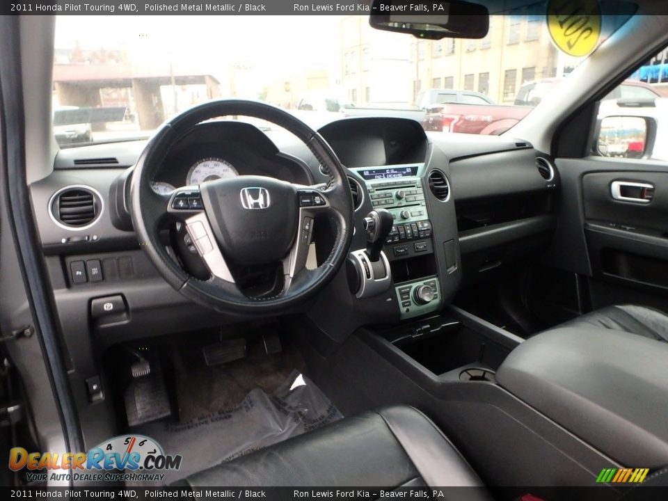 2011 Honda Pilot Touring 4WD Polished Metal Metallic / Black Photo #13