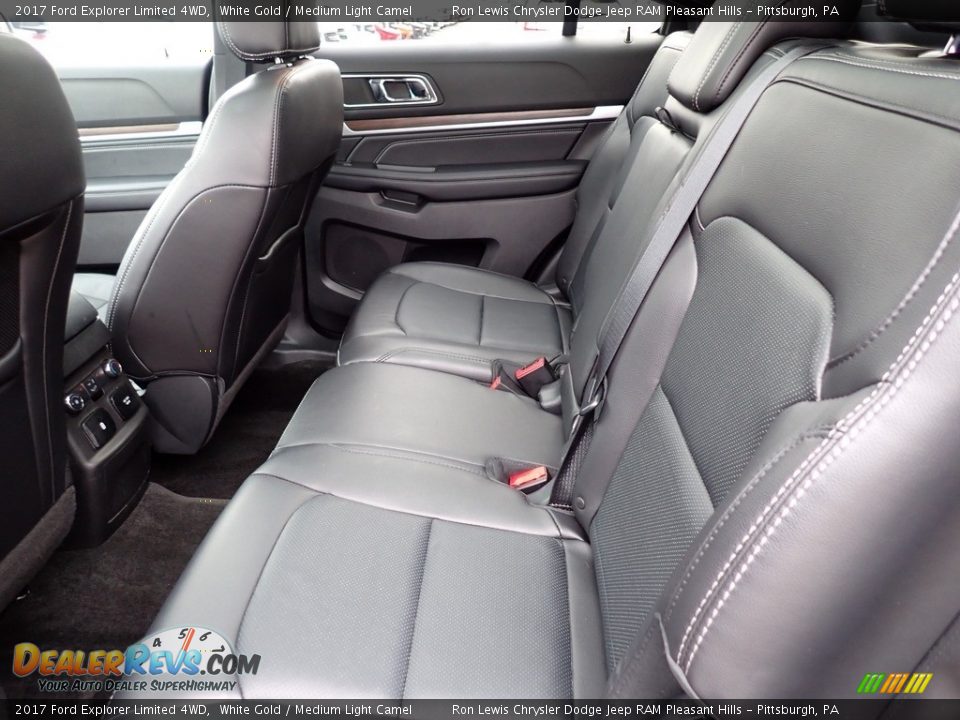 2017 Ford Explorer Limited 4WD White Gold / Medium Light Camel Photo #13