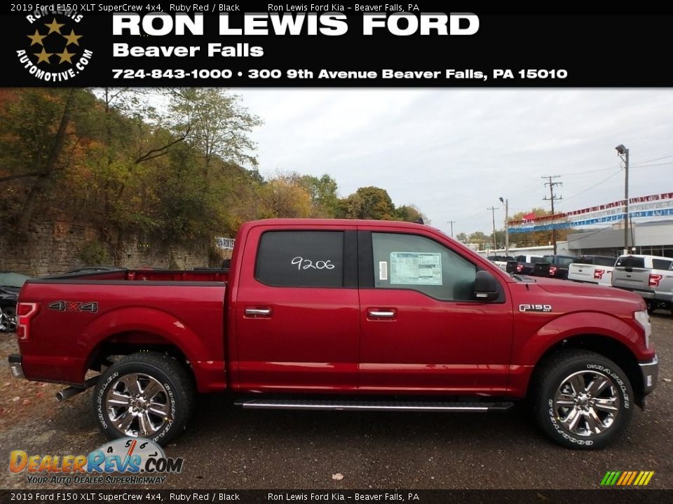 2019 Ford F150 XLT SuperCrew 4x4 Ruby Red / Black Photo #1