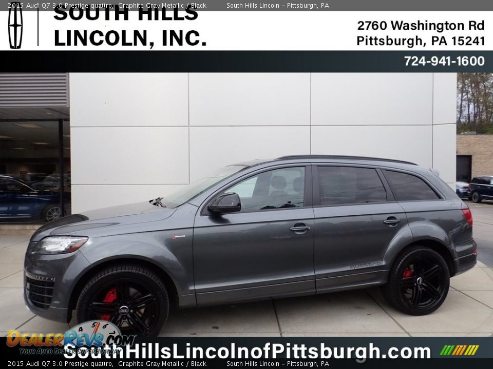 2015 Audi Q7 3.0 Prestige quattro Graphite Gray Metallic / Black Photo #1