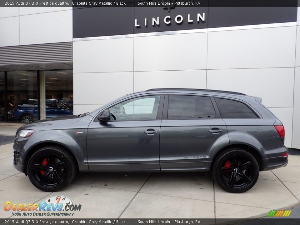 2015 Audi Q7 3.0 Prestige quattro Graphite Gray Metallic / Black Photo #2