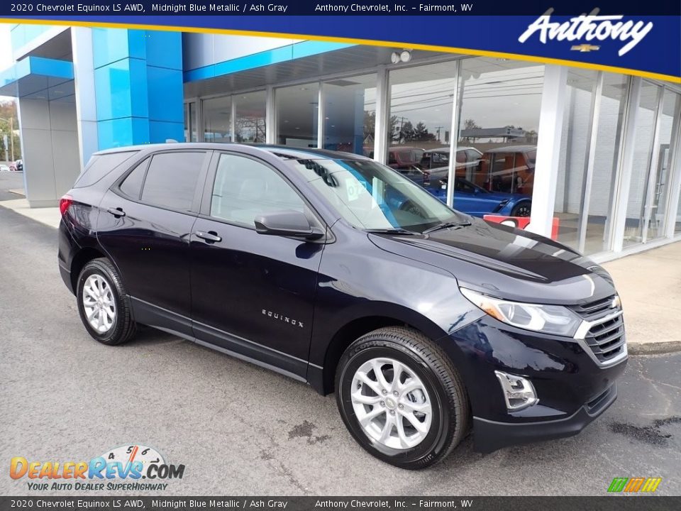 2020 Chevrolet Equinox LS AWD Midnight Blue Metallic / Ash Gray Photo #1