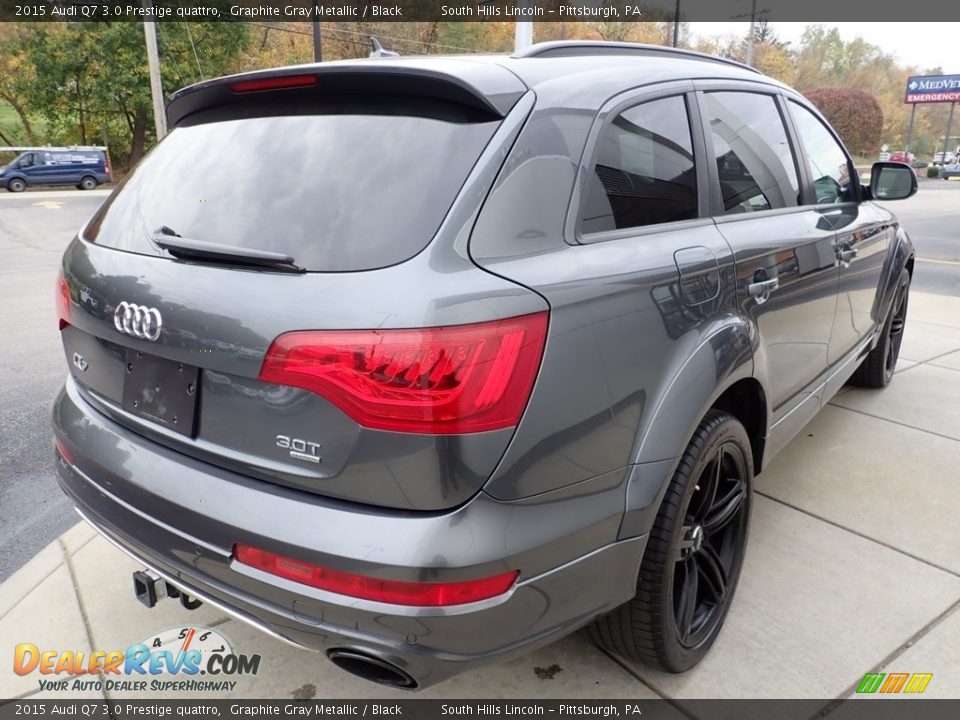 2015 Audi Q7 3.0 Prestige quattro Graphite Gray Metallic / Black Photo #6