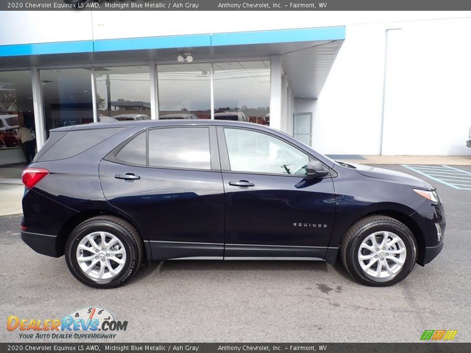 2020 Chevrolet Equinox LS AWD Midnight Blue Metallic / Ash Gray Photo #3