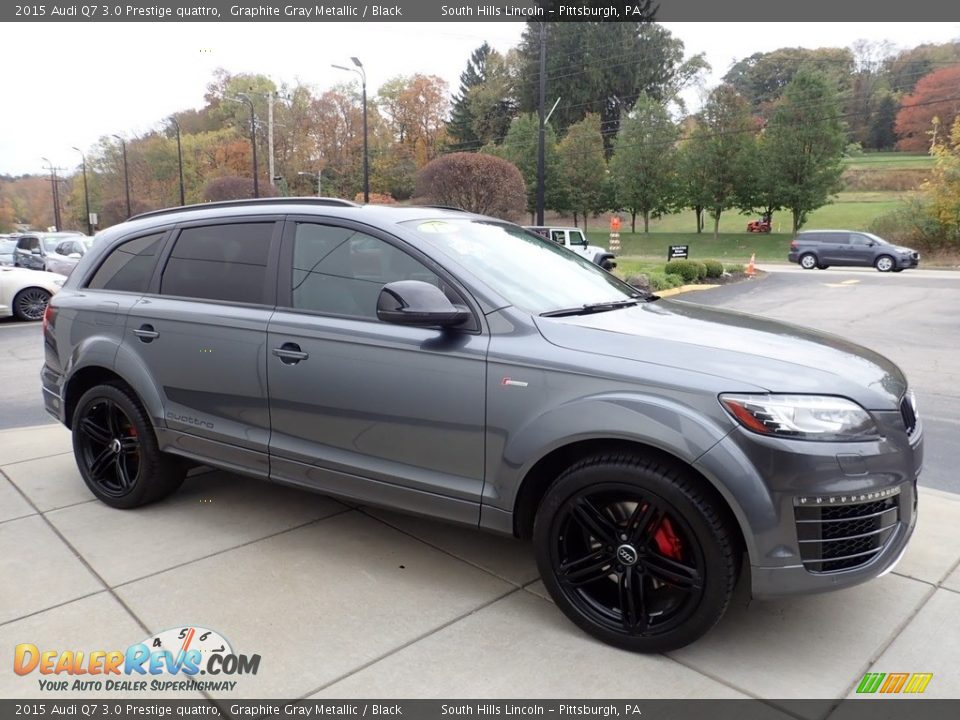 2015 Audi Q7 3.0 Prestige quattro Graphite Gray Metallic / Black Photo #7