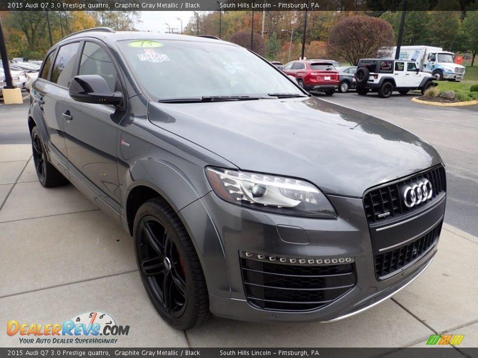 2015 Audi Q7 3.0 Prestige quattro Graphite Gray Metallic / Black Photo #8