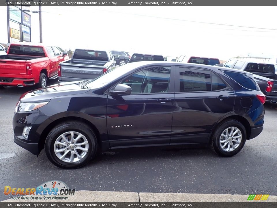 2020 Chevrolet Equinox LS AWD Midnight Blue Metallic / Ash Gray Photo #7