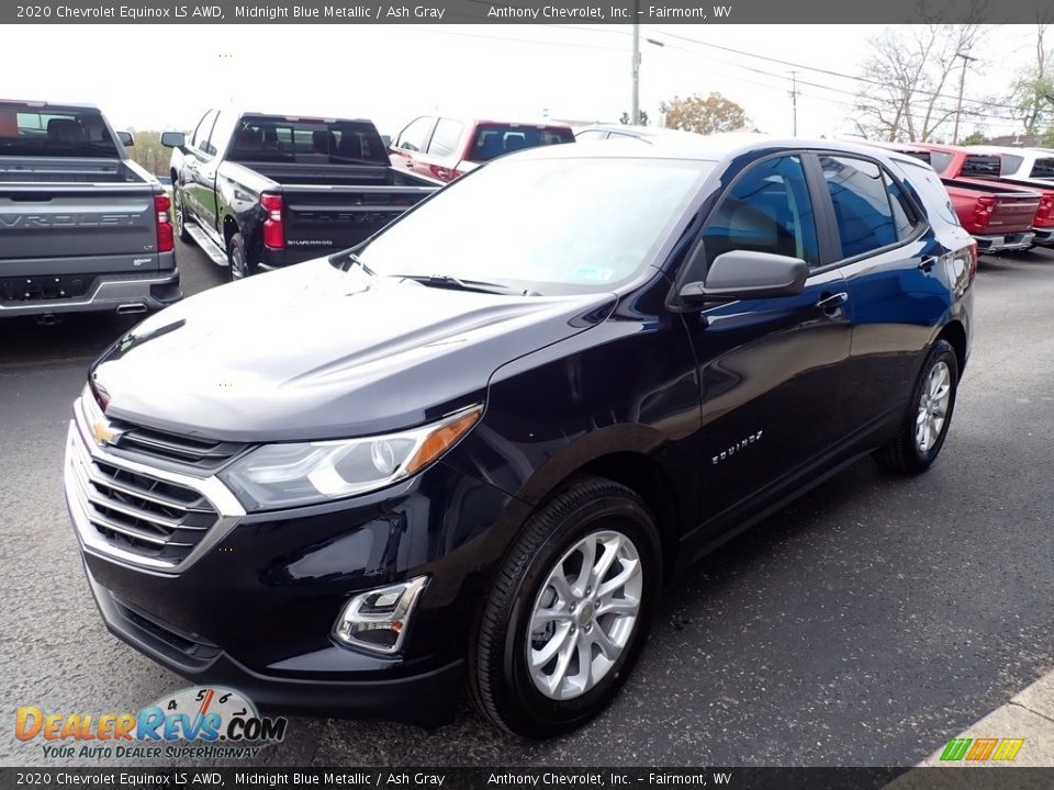 2020 Chevrolet Equinox LS AWD Midnight Blue Metallic / Ash Gray Photo #8