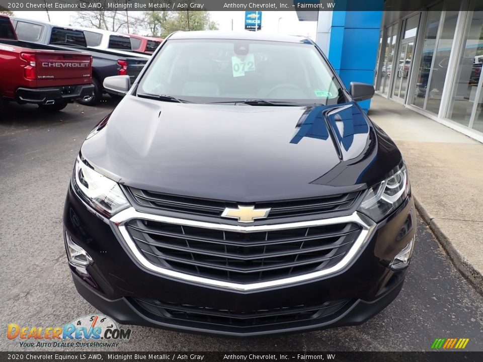 2020 Chevrolet Equinox LS AWD Midnight Blue Metallic / Ash Gray Photo #9