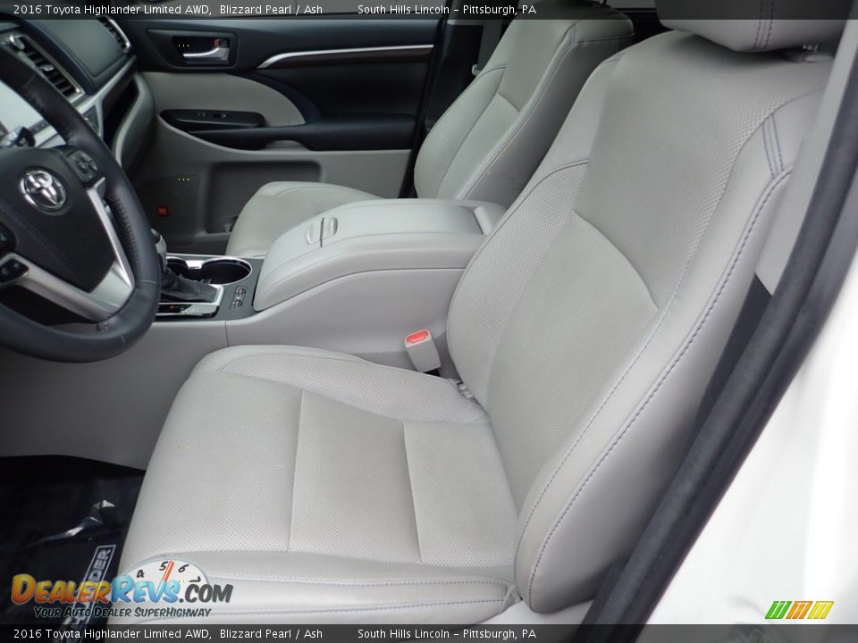 2016 Toyota Highlander Limited AWD Blizzard Pearl / Ash Photo #16