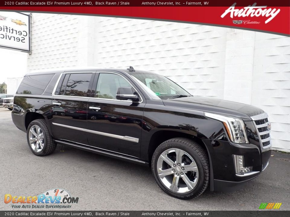 2020 Cadillac Escalade ESV Premium Luxury 4WD Black Raven / Shale Photo #1