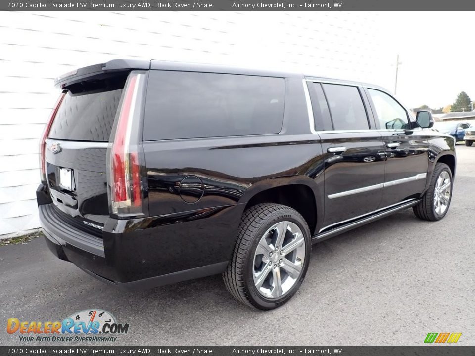 2020 Cadillac Escalade ESV Premium Luxury 4WD Black Raven / Shale Photo #5