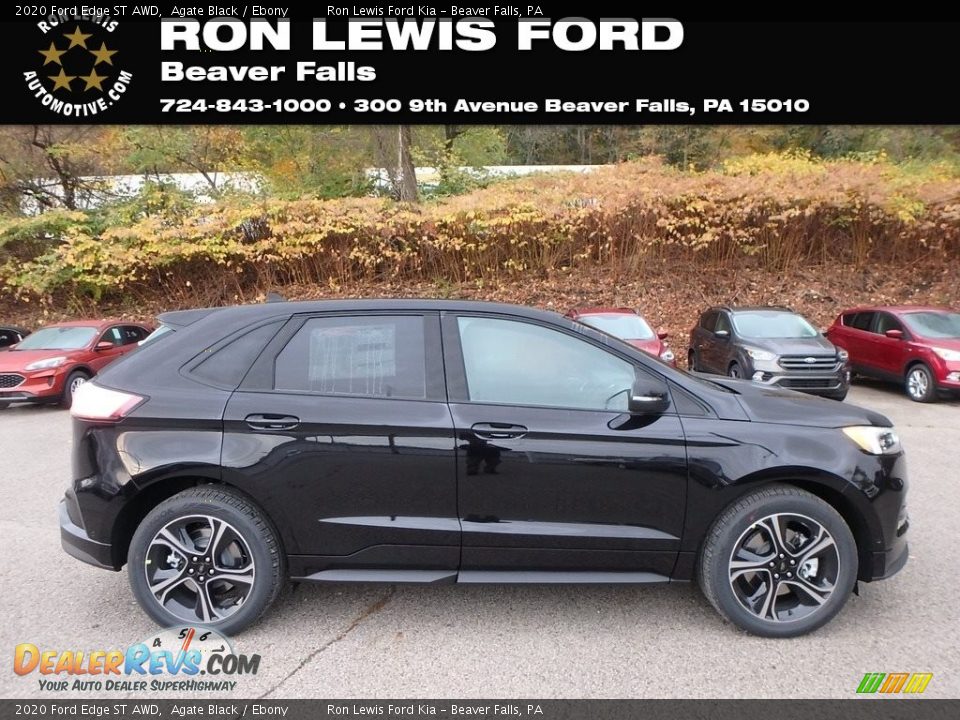 2020 Ford Edge ST AWD Agate Black / Ebony Photo #1