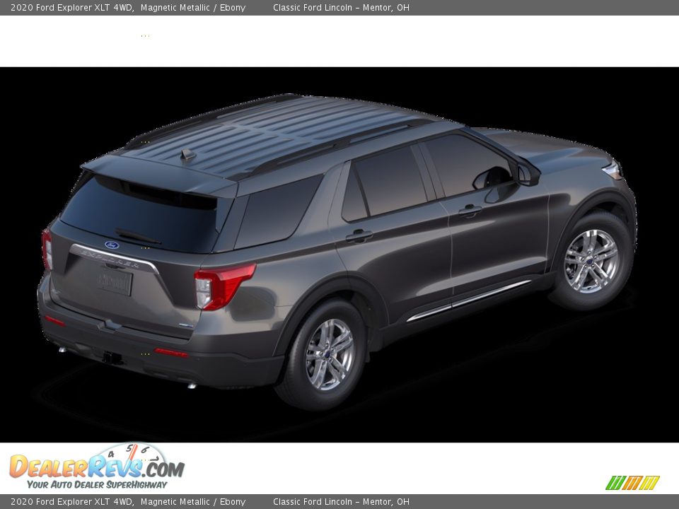 2020 Ford Explorer XLT 4WD Magnetic Metallic / Ebony Photo #3