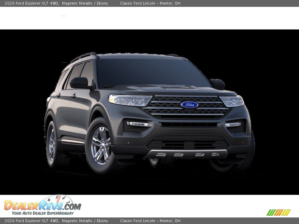 2020 Ford Explorer XLT 4WD Magnetic Metallic / Ebony Photo #4