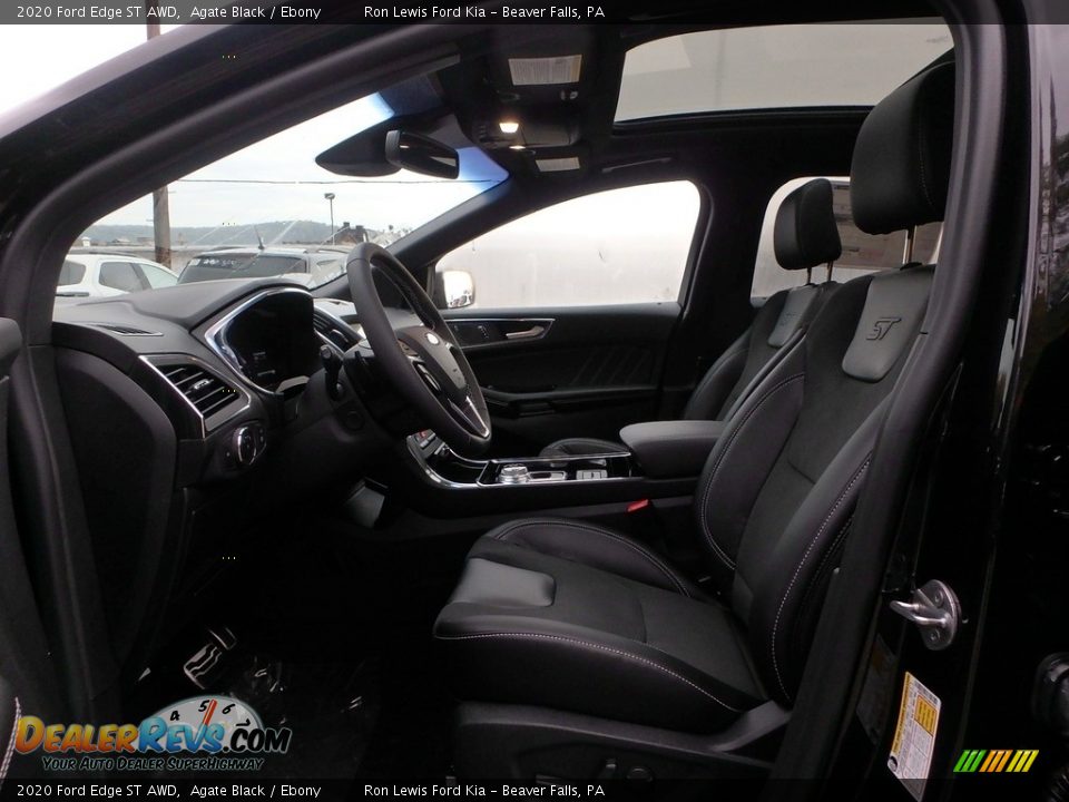 Front Seat of 2020 Ford Edge ST AWD Photo #12