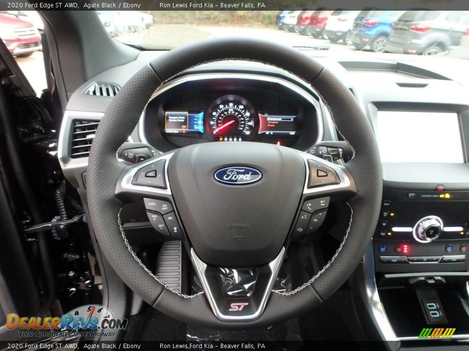 2020 Ford Edge ST AWD Steering Wheel Photo #16