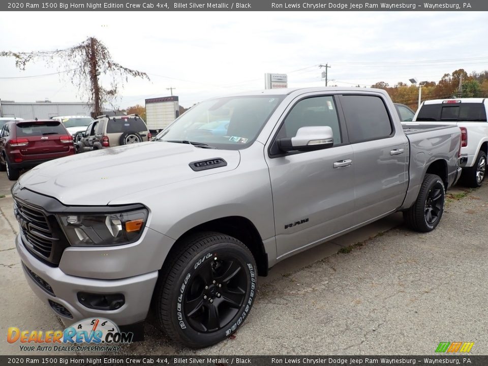 2020 Ram 1500 Big Horn Night Edition Crew Cab 4x4 Billet Silver Metallic / Black Photo #1