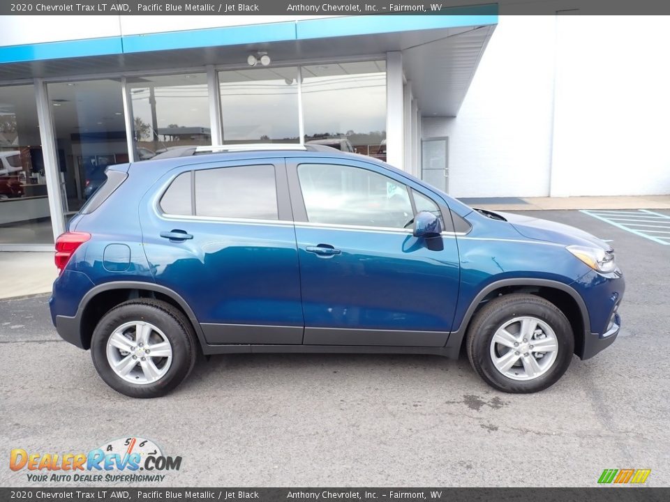 Pacific Blue Metallic 2020 Chevrolet Trax LT AWD Photo #3
