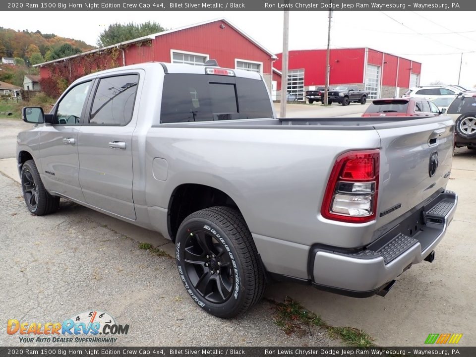 2020 Ram 1500 Big Horn Night Edition Crew Cab 4x4 Billet Silver Metallic / Black Photo #3