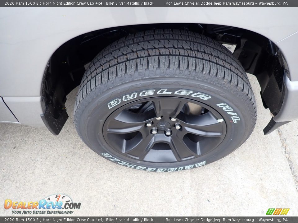 2020 Ram 1500 Big Horn Night Edition Crew Cab 4x4 Billet Silver Metallic / Black Photo #8