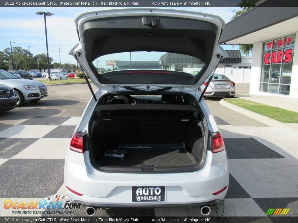 2019 Volkswagen Golf GTI S White Silver Metallic / Titan Black/Clark Plaid Photo #5