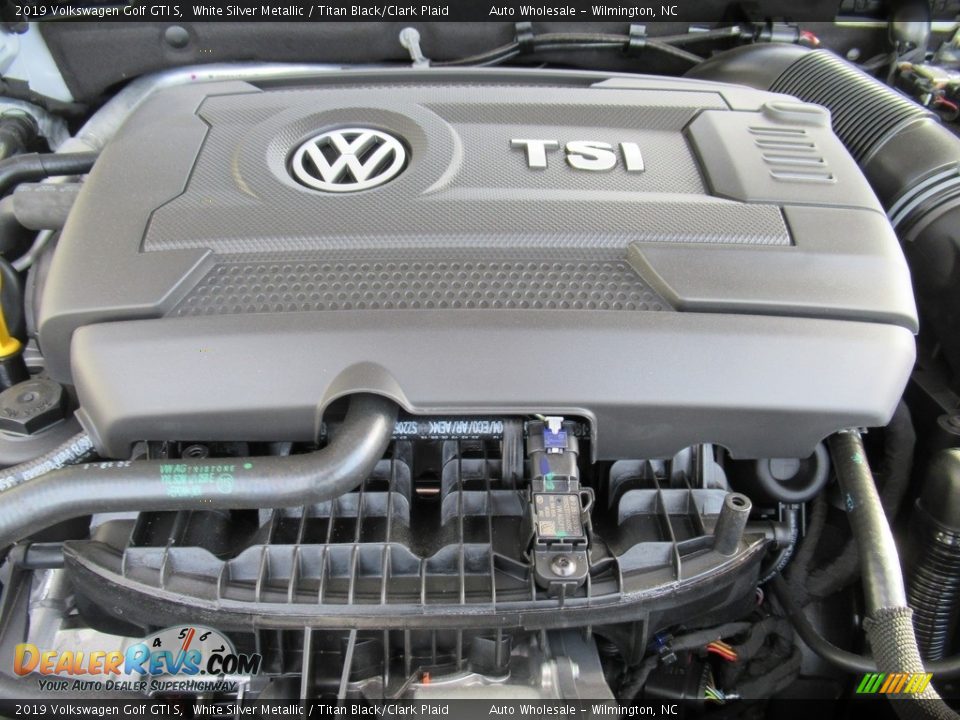 2019 Volkswagen Golf GTI S White Silver Metallic / Titan Black/Clark Plaid Photo #6