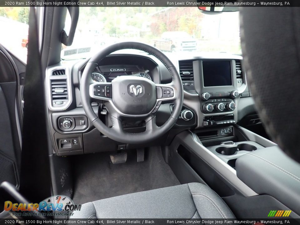 2020 Ram 1500 Big Horn Night Edition Crew Cab 4x4 Billet Silver Metallic / Black Photo #13