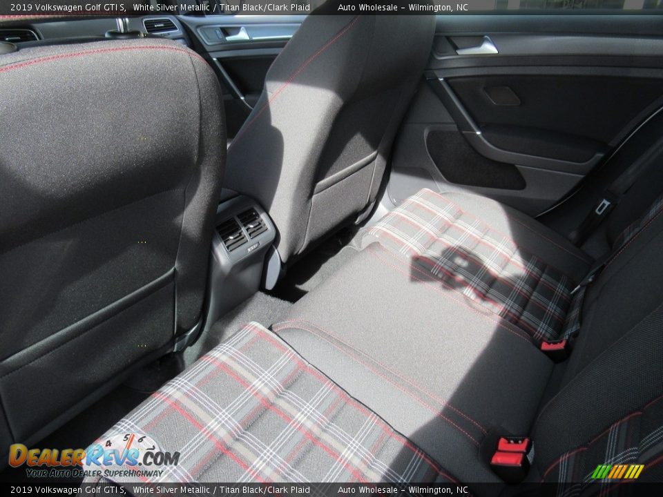 2019 Volkswagen Golf GTI S White Silver Metallic / Titan Black/Clark Plaid Photo #11