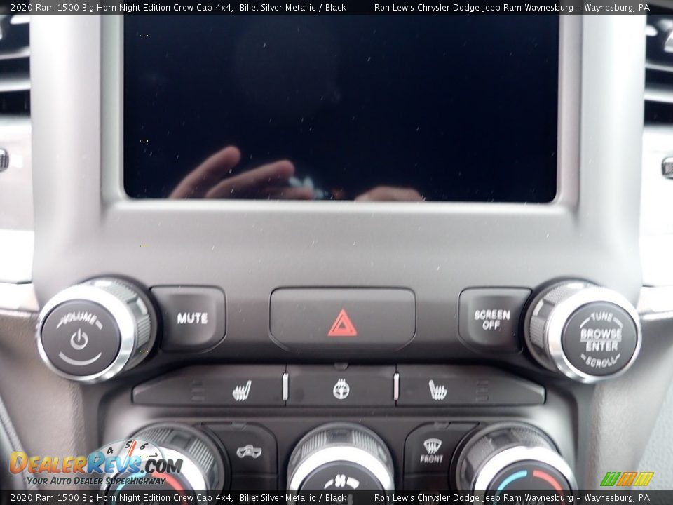 2020 Ram 1500 Big Horn Night Edition Crew Cab 4x4 Billet Silver Metallic / Black Photo #19