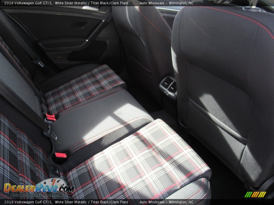 2019 Volkswagen Golf GTI S White Silver Metallic / Titan Black/Clark Plaid Photo #13