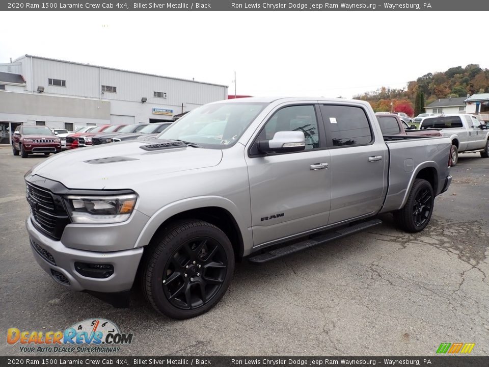 2020 Ram 1500 Laramie Crew Cab 4x4 Billet Silver Metallic / Black Photo #1