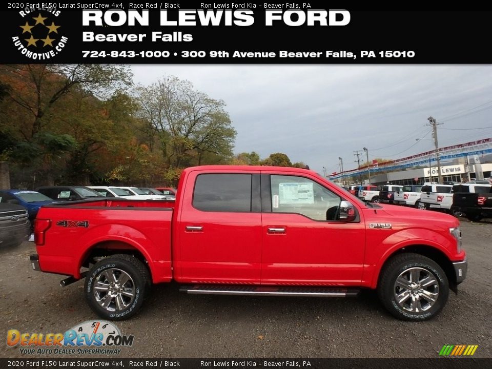 2020 Ford F150 Lariat SuperCrew 4x4 Race Red / Black Photo #1