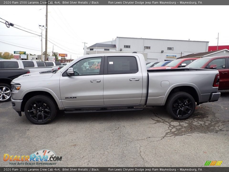 2020 Ram 1500 Laramie Crew Cab 4x4 Billet Silver Metallic / Black Photo #2