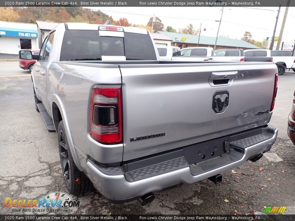 2020 Ram 1500 Laramie Crew Cab 4x4 Billet Silver Metallic / Black Photo #3