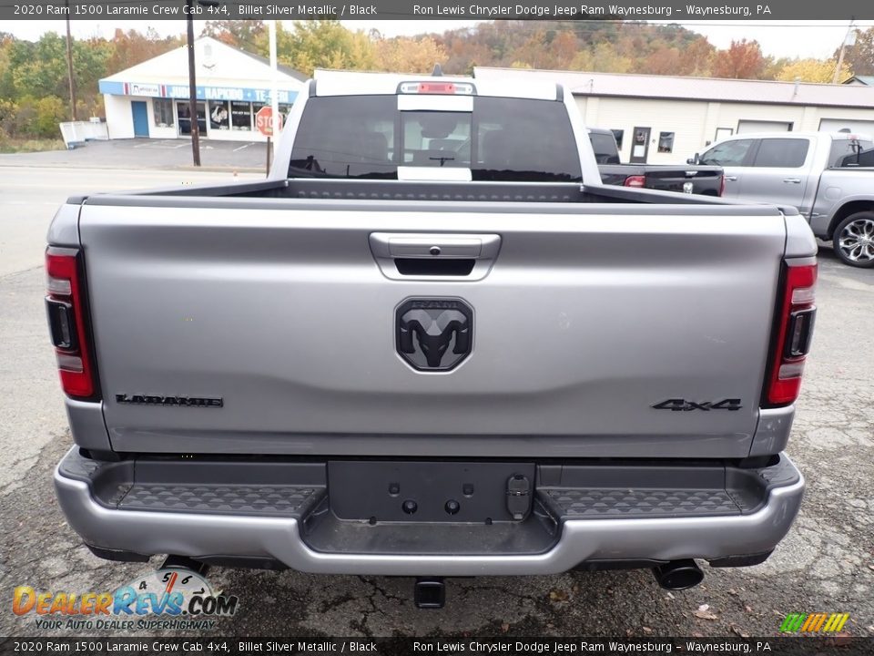 2020 Ram 1500 Laramie Crew Cab 4x4 Billet Silver Metallic / Black Photo #4