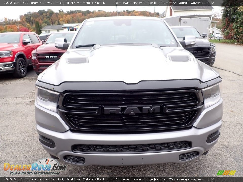 2020 Ram 1500 Laramie Crew Cab 4x4 Billet Silver Metallic / Black Photo #8