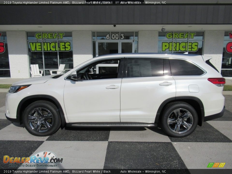 2019 Toyota Highlander Limited Platinum AWD Blizzard Pearl White / Black Photo #1